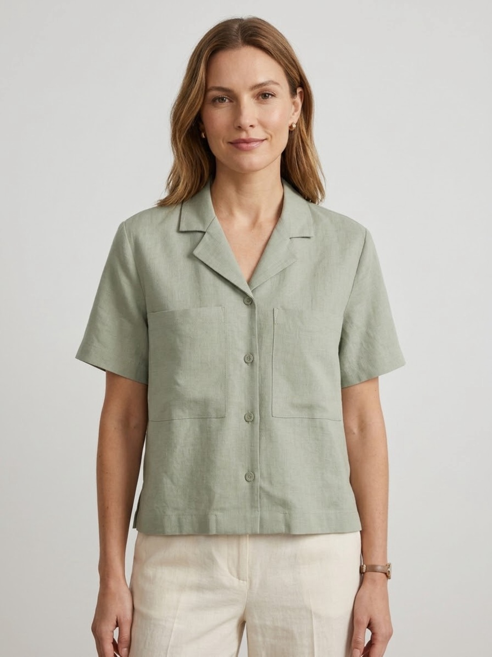 Buffalo David Bitton Light Sage Short-Sleeve Shirt Jacket